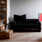 Angers Nantes Cholet Saumur Bordeaux laval le mans orleans niort poitiers Icones Maraunga Cassina Vico noir tissu canapé 1