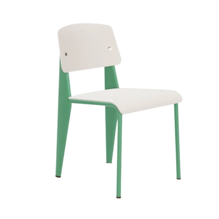 Angers Nantes Cholet Saumur Icones Chaise Standard Vitra SP Vert Blé
