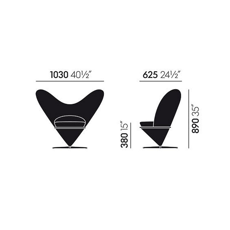 Angers Nantes Cholet Saumur Icones Fauteuil Heart Cone Rouge Verner Panton 7