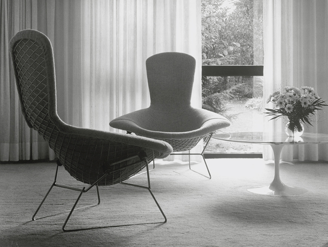 Angers Nantes Cholet Saumur Icones Fauteuil Knoll Harry bertoia Bird Otoman 1