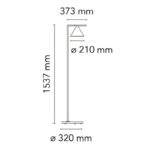 Angers Nantes Cholet Saumur Icones Flos Lampadaire Capitain Flint Noir marbre Michael Anastassiades 4
