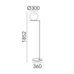 Angers Nantes Cholet Saumur Icones Flos Lampadaire IC Noir Michael Anastassiades 3