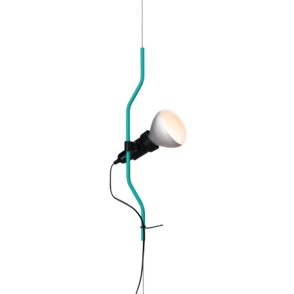 Angers Nantes Cholet Saumur Icones Flos Lampadaire suspension parentesi Castiglioni 50 ans Turquoise2