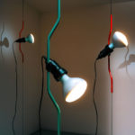 Angers Nantes Cholet Saumur Icones Flos Lampadaire suspension parentesi Castiglioni 50 ans Turquoise7