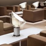 Angers Nantes Cholet Saumur Icones Flos Lampe A poser Taccia blanc Castiglioni 6