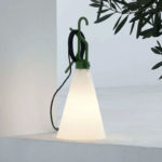 Angers Nantes Cholet Saumur Icones Flos Mayday Lampe a poser vert outdoor Constantin Grcic 2