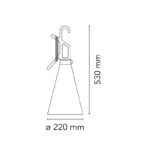 Angers Nantes Cholet Saumur Icones Flos Mayday Lampe a poser vert outdoor Constantin Grcic 4