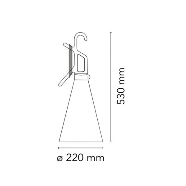 Angers Nantes Cholet Saumur Icones Flos Mayday Lampe a poser vert outdoor Constantin Grcic 4