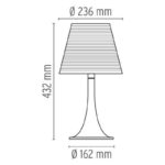 Angers Nantes Cholet Saumur Icones Flos Miss K Philippe Starck argent lampe de table 6