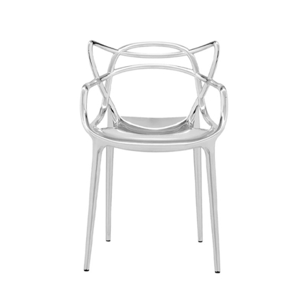 Angers Nantes Cholet Saumur Icones Kartell Chaise Masters Metalisé Chrome Argent philippe starck 0
