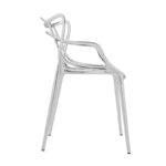 Angers Nantes Cholet Saumur Icones Kartell Chaise Masters Metalisé Chrome Argent philippe starck 2