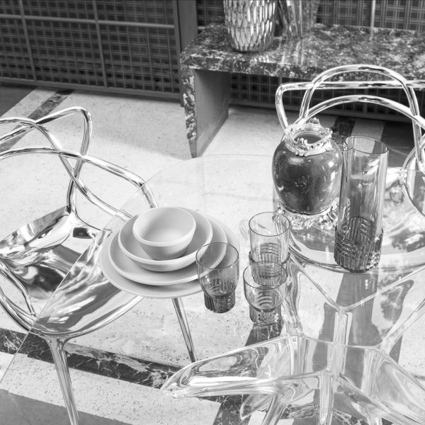 Angers Nantes Cholet Saumur Icones Kartell Chaise Masters Metalisé Chrome Argent philippe starck 9