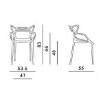 Angers Nantes Cholet Saumur Icones Kartell Chaise Masters Noir philippe starck 8