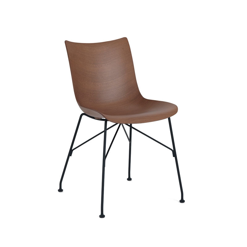 Angers Nantes Cholet Saumur Icones Kartell Chaise P WOOD PWOOD Bois   foncé philippe starck