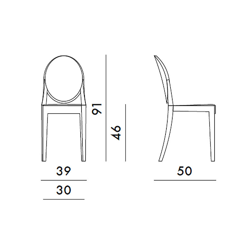 Angers Nantes Cholet Saumur Icones Kartell Chaise cristal transparent Victoria Ghost philippe starck 6