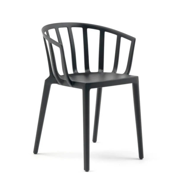 Angers Nantes Cholet Saumur Icones Kartell Chaise fauteuil venice Noir Mat philippe starck