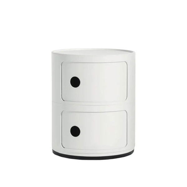 Angers Nantes Cholet Saumur Icones Kartell Componibili Blanc Mat recyclé rangement 2 portes Anna Castelli Ferrieri 1