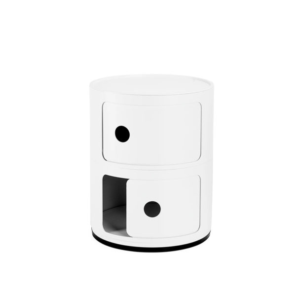 Angers Nantes Cholet Saumur Icones Kartell Componibili Blanc Mat recyclé rangement 2 portes Anna Castelli Ferrieri 12