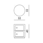 Angers Nantes Cholet Saumur Icones Kartell Componibili Blanc brillant rangement 2 portes Anna Castelli Ferrieri 7