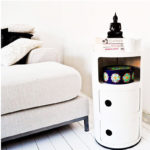 Angers Nantes Cholet Saumur Icones Kartell Componibili Blanc brillant rangement 3 portes Anna Castelli Ferrieri 9