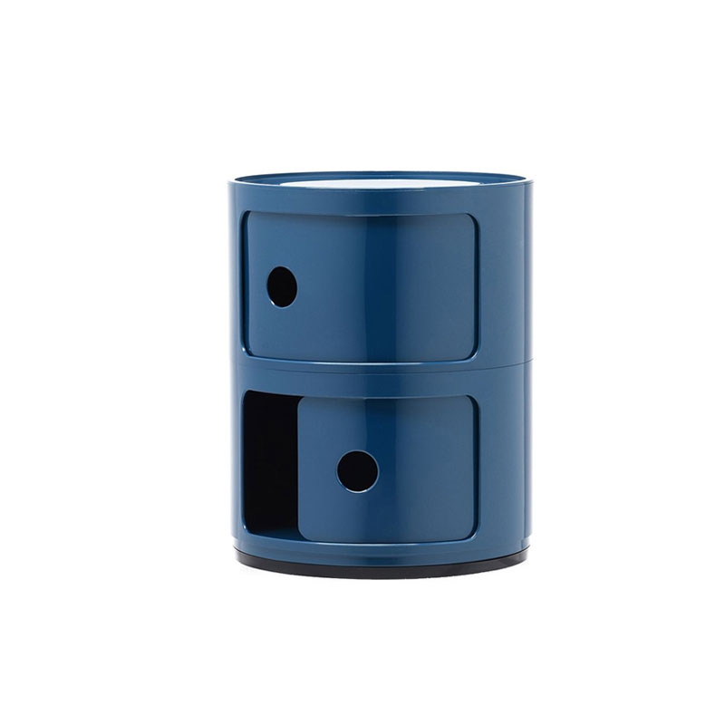 Angers Nantes Cholet Saumur Icones Kartell Componibili Bleu pétrole brillant rangement 2 portes Anna Castelli Ferrieri 4