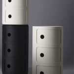 Angers Nantes Cholet Saumur Icones Kartell Componibili Noir Mat recyclé rangement 3 portes Anna Castelli Ferrieri 3