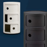 Angers Nantes Cholet Saumur Icones Kartell Componibili Noir Mat recyclé rangement 3 portes Anna Castelli Ferrieri 4