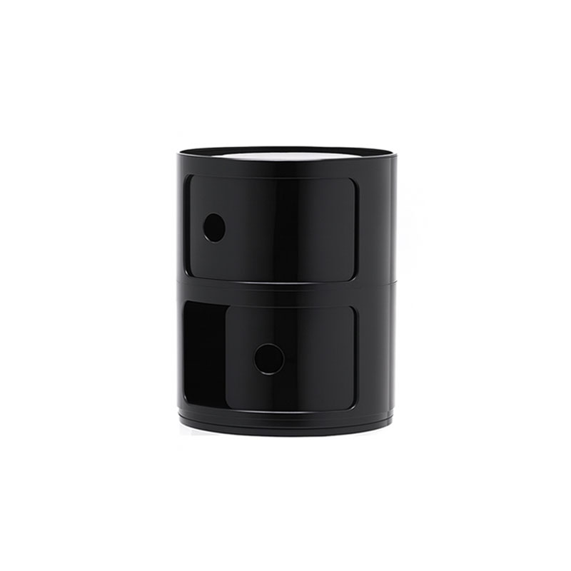 Angers Nantes Cholet Saumur Icones Kartell Componibili Noir brillant rangement 2 portes Anna Castelli Ferrieri 0