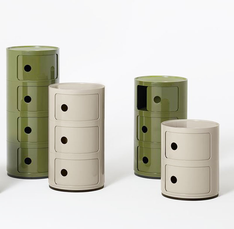 Angers Nantes Cholet Saumur Icones Kartell Componibili Tourterelle brillant rangement 2 portes Anna Castelli Ferrieri 5