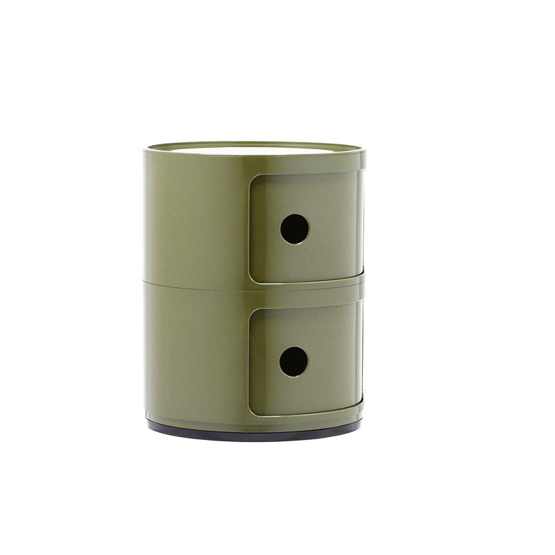 Angers Nantes Cholet Saumur Icones Kartell Componibili Vert Kaki brillant rangement 2 portes Anna Castelli Ferrieri 22