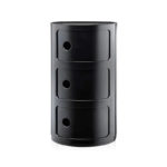 Angers Nantes Cholet Saumur Icones Kartell Componibili noir brillant rangement 3 portes Anna Castelli Ferrieri 10