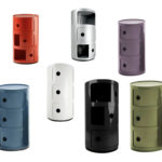 Angers Nantes Cholet Saumur Icones Kartell Componibili noir brillant rangement 3 portes Anna Castelli Ferrieri 7