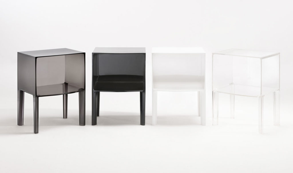 Angers Nantes Cholet Saumur Icones Kartell Console Chevet rangement ghost buster noir brillant Philippe Starck 7