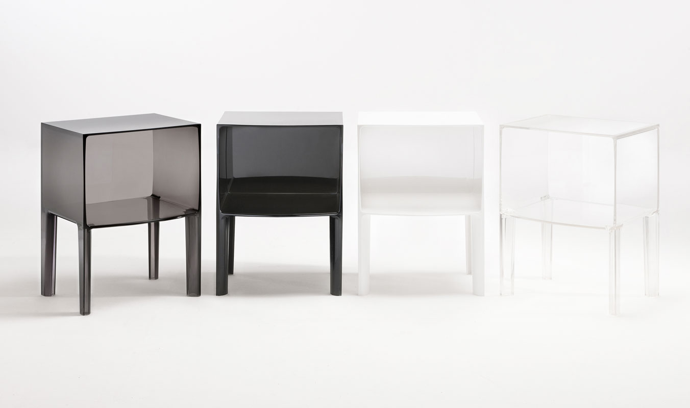 Angers Nantes Cholet Saumur Icones Kartell Console Chevet rangement ghost buster noir brillant Philippe Starck 7