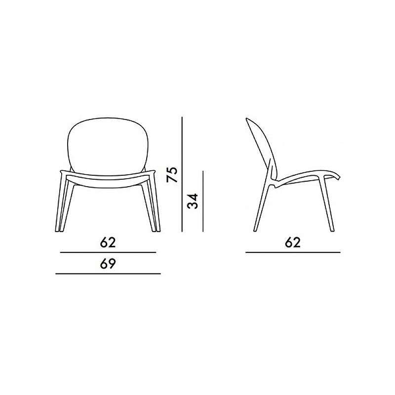 Angers Nantes Cholet Saumur Icones Kartell Fauteuil bas Be Bop Noir Mat indoor outdoor Robert Palomba7