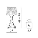 Angers Nantes Cholet Saumur Icones Kartell Lampe a poser Cristal Bourgie Ferruccio Laviani 7