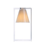 Angers Nantes Cholet Saumur Icones Kartell Lampe a poser Light Air cristal transparent tissu Eugeni Quitllet