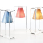 Angers Nantes Cholet Saumur Icones Kartell Lampe a poser Light Air cristal transparent tissu Eugeni Quitllet4