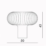 Angers Nantes Cholet Saumur Icones Kartell Lampe a poser Teresa bleu petrole Ferruccio  Laviani  4