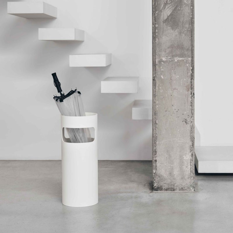Angers Nantes Cholet Saumur Icones Kartell Porte parapluie accessoire blanc mat Gino Colombini 4