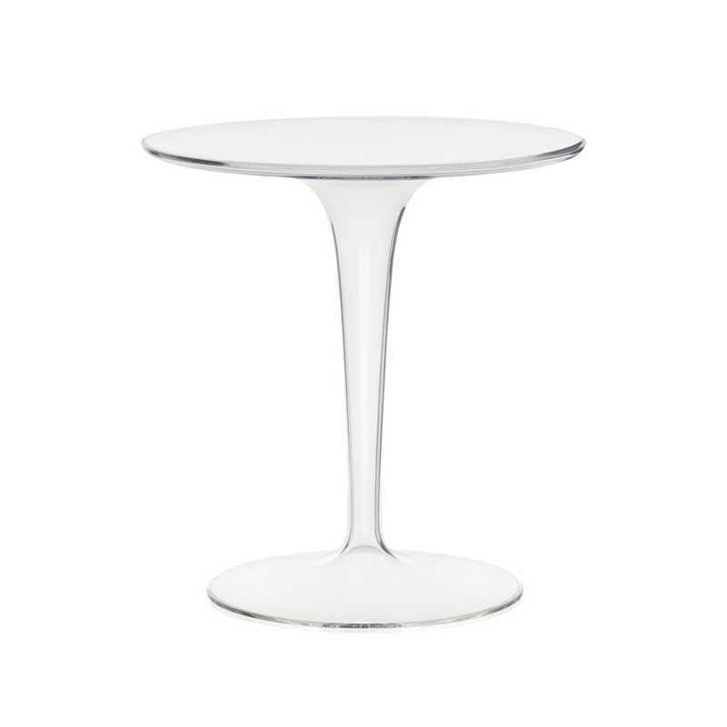 Angers Nantes Cholet Saumur Icones Kartell Table D'appoint gueridon TipTop Cristal Transparent Philippe Starck