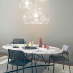 Angers Nantes Cholet Saumur Icones Kartell Table Glossy Symphonie Antonio Citterio ovale 3