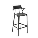 Angers Nantes Cholet Saumur Icones Kartell Tabouret 75 Haut A.I Noir philippe starck 1