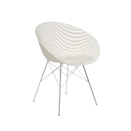 Angers Nantes Cholet Saumur Icones Kartell fauteuil chaise Smatrik Blanc Chrome Tokujin Yoshioka 2