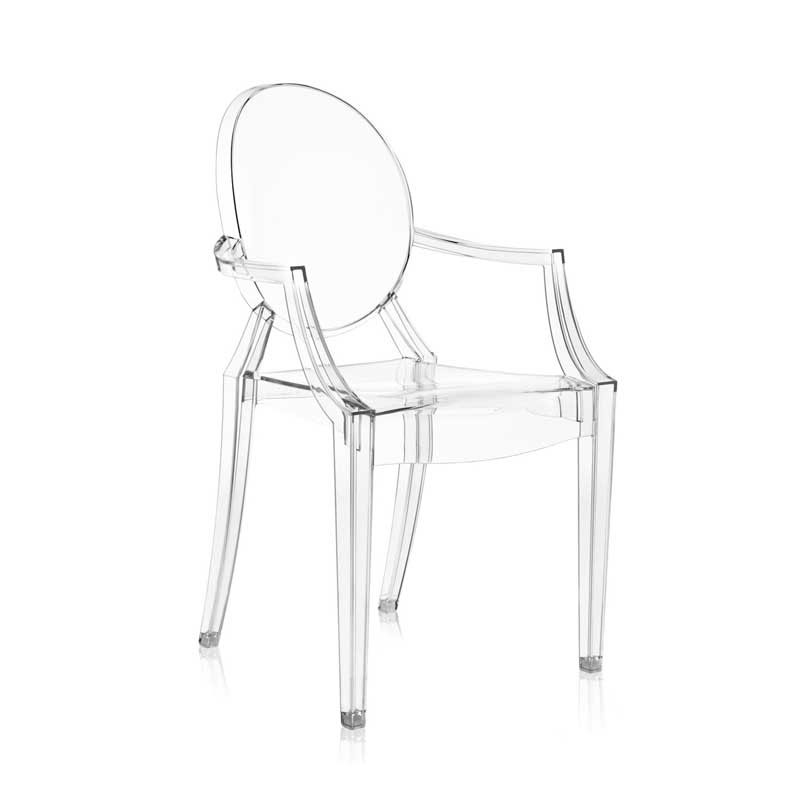 Angers Nantes Cholet Saumur Icones Kartell fauteuil cristal transparent Louis Ghost philippe starck