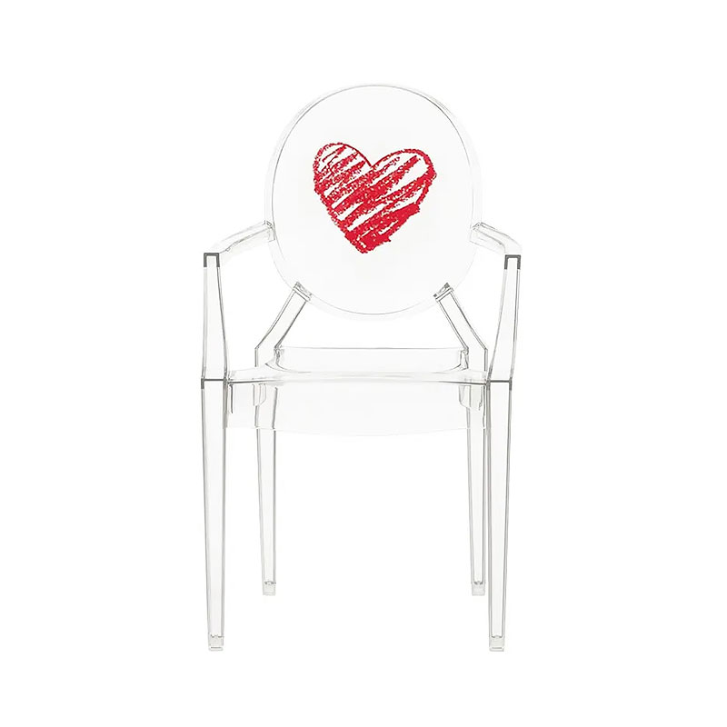 Angers Nantes Cholet Saumur Icones Kartell fauteuil cristal transparent Loulou Coeur philippe starck 3