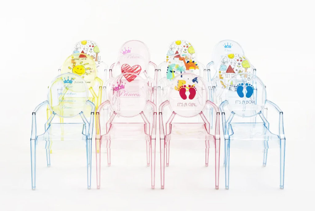 Angers Nantes Cholet Saumur Icones Kartell fauteuil cristal transparent Loulou Coeur philippe starck 6