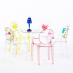 Angers Nantes Cholet Saumur Icones Kartell fauteuil cristal transparent Loulou Coeur philippe starck 7