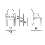 Angers Nantes Cholet Saumur Icones Kartell fauteuil cristal transparent Loulou Coeur philippe starck 8