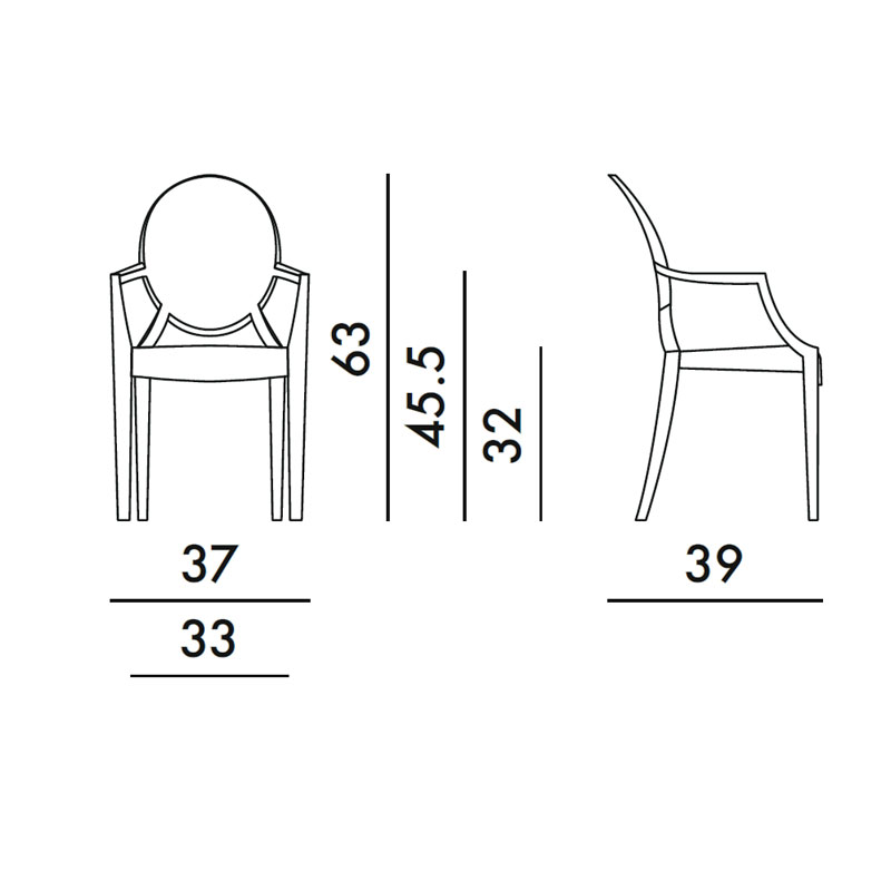 Angers Nantes Cholet Saumur Icones Kartell fauteuil cristal transparent Loulou Coeur philippe starck 8